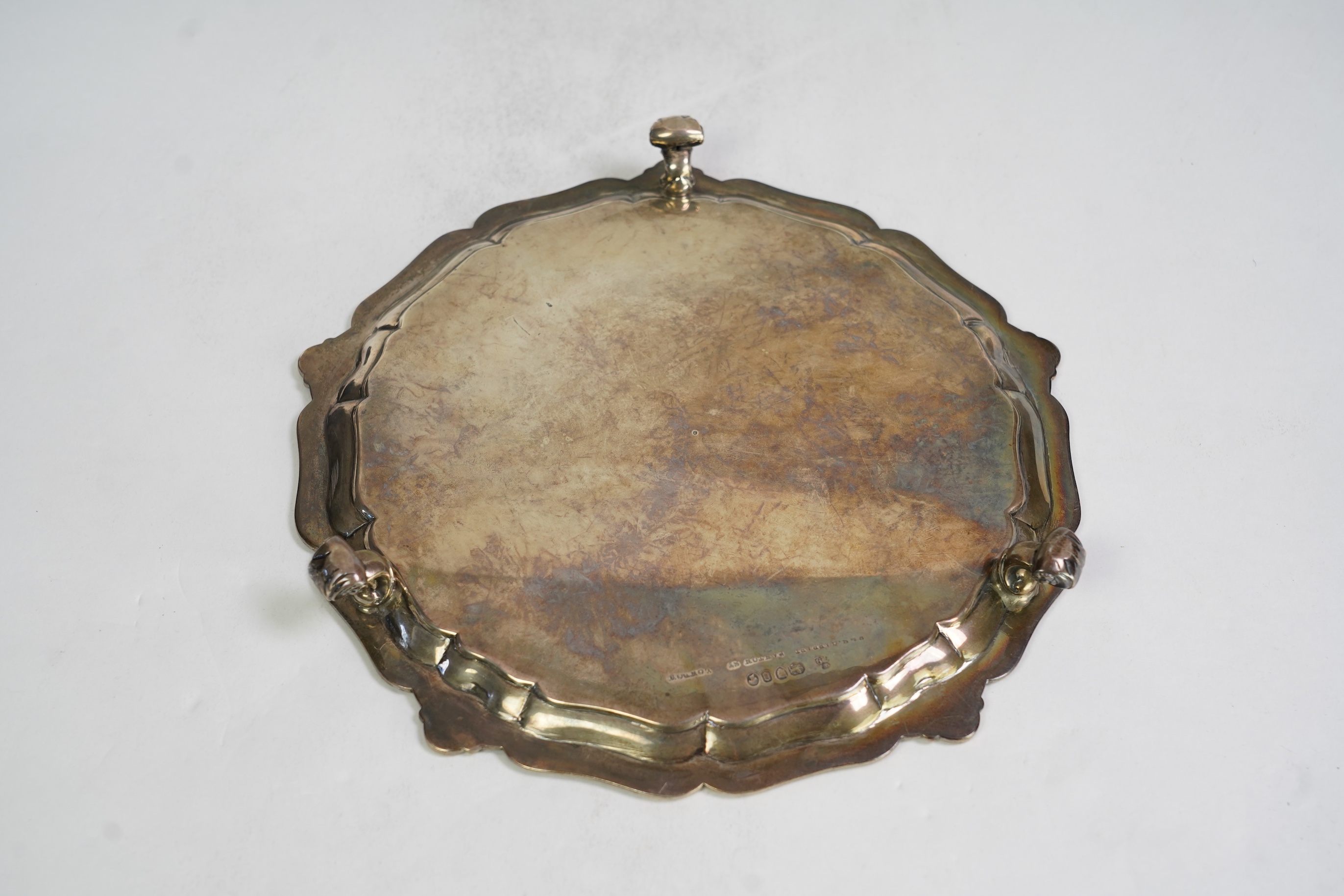 A Victorian silver salver by R & S Garrard & Co